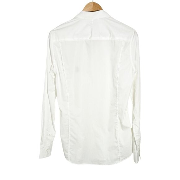 NWT Iceberg White Button Up Shirt With Abstract Print Size S - Picture 2 of 6